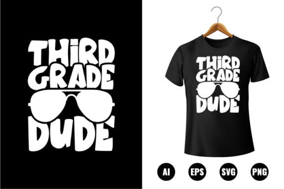 3rd Grade Dude T-shirt Design