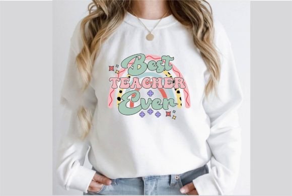 Best Teacher Ever Retro SVG Design