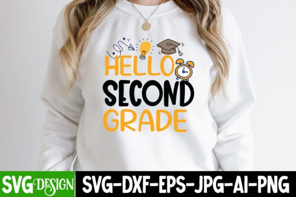 Hello Second Grade SVG Cut File