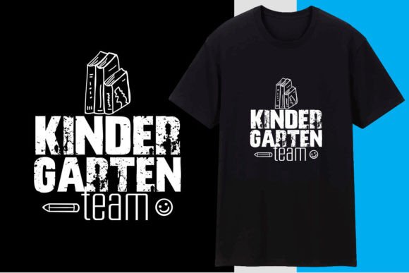 Kindergarten Team: High-Quality, Ready-to-Print T-Shirt Designs for Educators and School Communities