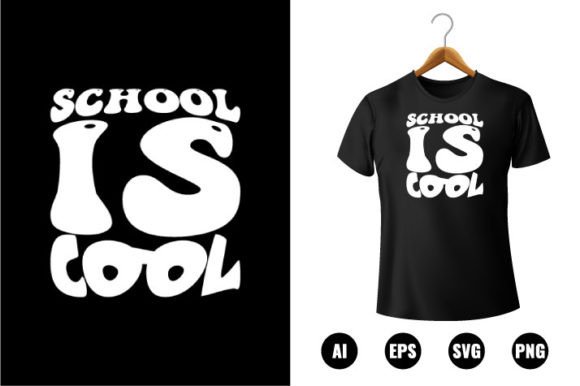 School is Cool T-shirt Design