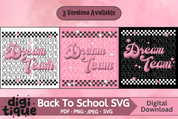 Second Grade Dream Team T-shirt SVG PNG