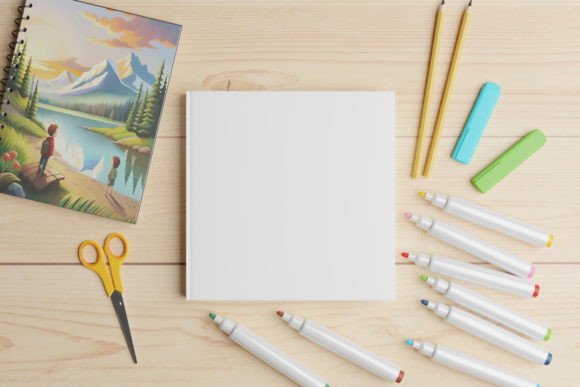 Square Book Mockup: A Practical Choice for Children’s Book Presentations