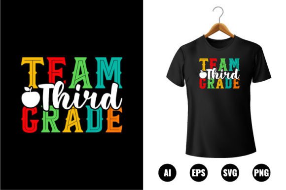 Team 3rd Grade T-shirt Design: A Versatile Resource for Creative Projects