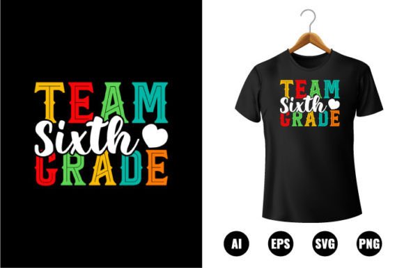 Team 6th Grade T-shirt Design: A Versatile Resource for Creative Projects