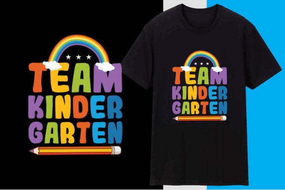 Team Kindergarten T-Shirt Design: High-Quality, Ready-to-Print School Apparel for Educators & Creatives